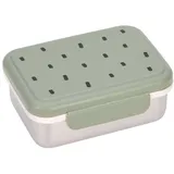 Lässig Kinder Edelstahl Lunchbox Happy Prints light olive