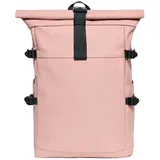 MIRROSI Rucksack Damen- und Herren-Tagesrucksack, großes Volumen XL: 19–25 L (32x48x14cm, Wasserdicht), aus hochwertigem Kunstleder, Rucksack, Daypack rosa