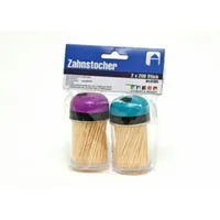 Humbert & Brandt GmbH Zahnstocher 2er Set à 200 Stück in Hartplastikbox farbl. sort.