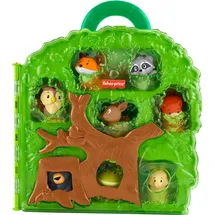 Fisher-Price Waldfreunde Tragekoffer Kleinkind Spielset mit Figuren, 9-teilig