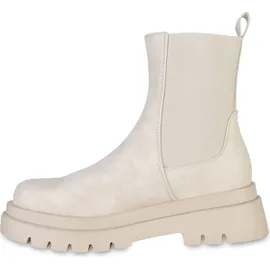 VAN HILL Damen Plateau Boots Stiefeletten Stiefel Profil-Sohle Schuhe 837887, Farbe: Beige, 38 - 38