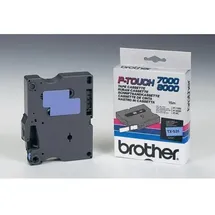 Brother TX531 Etiketten 12mm schwarz/blau
