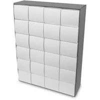 itenga Adventskalender zum Füllen Quader XL 6x4 (außen grau) - Grau