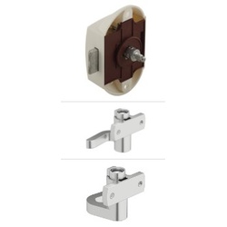 Häfele Drehstangenschloss, Push-Lock, 25mm, einseitig bedienbar, ohne Schnappr., weiß