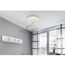 GLOBO LED-Deckenleuchte Raffy Ø 28 cm Weiß