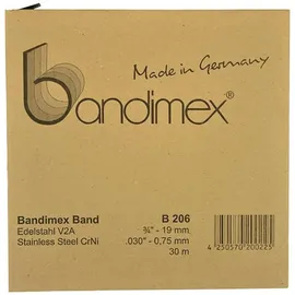 Bandimex Stahlband V2A, 16mm-5/8", L 30m