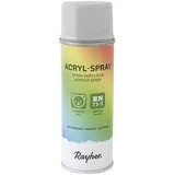 RAYHER HOBBY 34145560 Acryl-Spray, Acryllack, seidenmatt, Sprühlack für innen und außen, hohe Deckkraft, umweltbewusst spraylackieren, 200 ml (1er Pack), hellgrau