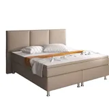 Inter Handels Boxspringbett Oslo 180x200 cm Kunstleder muddy