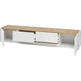 Home Affaire Wohnwand HOME AFFAIRE "City/Giron, moderne Anbauwand, Komplettset in vielen Farben verfügbar", weiß, B:360cm H:180cm T:45cm, Holzwerkstoff, Kastenmöbel-Sets, Wohnwand, enthält ein Lowboard, ein Highboard & ein Wandboard