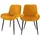ML-Design 2er Set Esszimmerstühle Samt Senfgelb