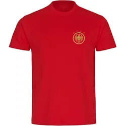 multifanshop Kinder T-Shirt - Deutschland - Adler Retro Gold - Druck gold metallic - Kind