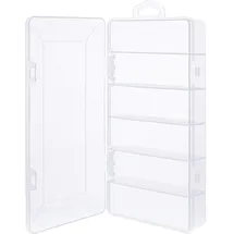 InLine InLine® Kleinteilebox, 6 Fächer, Abmessungen: 206x107x33mm, transparent
