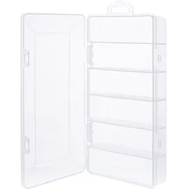 InLine InLine® Kleinteilebox, 6 Fächer, Abmessungen: 206x107x33mm, transparent