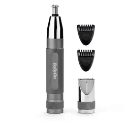 BaByliss E116E, Ohr, Augenbraue, Nase, 1,7 cm, 1,7 cm, Fixed, Grau, Silber, Edel