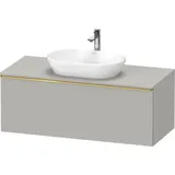 Duravit Waschtischunterschrank wandhängend „D-Neo“ 120 × 45,9 × 55 cm in Betongrau Matt