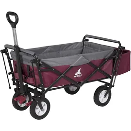 Woltu Bollerwagen faltbar mit Dach Fuschia