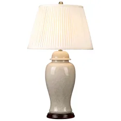Ivory Crackle 1-flammige große Tischlampe