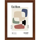 accent by nielsen Bilderrahmen Zoom 13x18 cm, Walnuss, - Braun