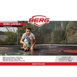 Berg Toys Favorit Regular 430 cm inkl. Levels und Sicherheitsnetz Comfort grau