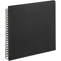 walther design Fotoalbum schwarz 30X30 cm Spiralalbum Cloth SA-510-B