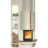 Marmorkamin 1/149.0 8 kW - Noce Alpi - Radiante 600/57 RK ECOplus - rechts offen