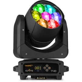 Beamz IGNITE740 Moving Head Wash 7 x 40 Watt Schwarz