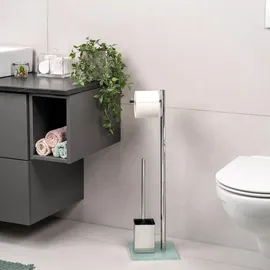 bremermann WC-Bürste 2in1 Edelstahl/Sicherheitsglas Weiß