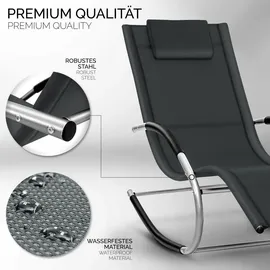 tillvex Relaxliege 150 x 78 x 89 cm Grau