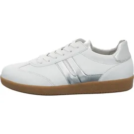 Gabor Sneaker Low Damen Weiß/Silber 39