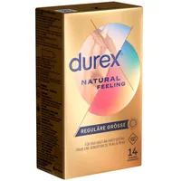 DUREX «Natural Feeling» latexfreie Markenkondome mit Easy-OnTM-Form 14 Kondome)