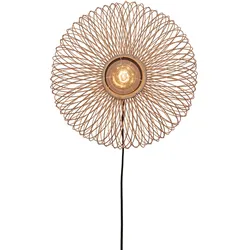 GOOD & MOJO Wandleuchte "CANGO", beige (natur), Ø 40,00cm, Lampen, Nachhaltig
