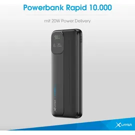 Xlayer 220547 Powerbank LiPo, 10000 mAh I 20W I Power Delivery 3.0 I USB-C I Akku