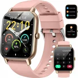 Smartwatch, Damen Herren Smartwatch, Fitness Tracker Uhr Smartwatch (Fitnessuhr mit Telefonfunktion 1,69" HD Voll Touchscreen Zoll,