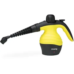 H.Koenig  Handdampfreiniger NV60 / 3,5 bar / verschiedene Aufsätze / 350 ml Wassertank / 1000W/ gelb