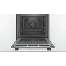 Bosch Herdset BOSCH Backofen weiß HYDROLYSE + Induktionskochfeld autark 60 cm