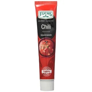 Fuchs Gewürze – Chili Gewürzpaste, vollmundig pikantes Aroma, Paste zum Würzen von scharfen Soßen, Fleisch-Gerichten oder Suppen jeglicher Länder-Küchen, 65 g