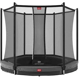 Berg Toys Trampolin Favorit InGround 330 cm inkl. Sicherheitsnetz Grau