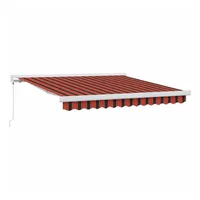 VidaXL Einziehbare Markise Orange und Braun 300x250 cm