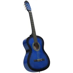 Klassikgitarre für Anfänger Blau 4/4 39