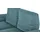 KOINOR Sofa Leder 3-Sitzer Türkis/Petrol