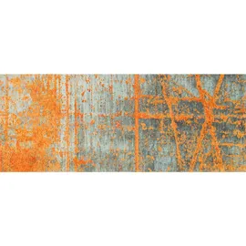 Wash+Dry Rustic 80 x 200 cm grau/orange