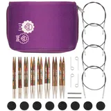 KnitPro austauschbare Rundstricknadelspitzen Deluxe-Set – Symfonie (3,50–8,00 mm), Bunt