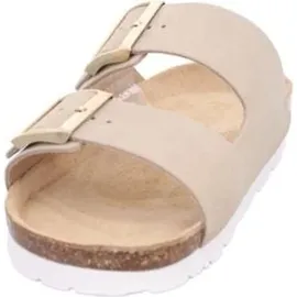 ROHDE Sunnys N ́12 Damen Pantolette Hausschuhe Sandale 5590 02 Elfenbein, Schuhgröße:43 EU