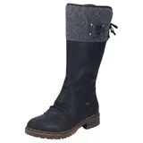 Rieker Winterstiefel, Langschaftstiefel mit wasserabweisender TEX-Membran, Gr. 36, schwarz-grau, , 20185359-36