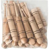 DESERMO Klöppel im 20er Beutel (10x 2er Set) aus Holz - traditionelles Handwerk Klöppeln - Hülsenklöppel