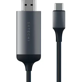 Satechi USB-C® / HDMI Anschlusskabel HDMI-A Stecker, USB-C® Stecker 1.8m Spacegrau ST-CHDMIM 4K UH