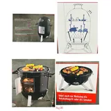 Grillmeister Räucherofen schwarz