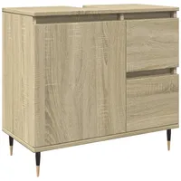 VidaXL Badschrank Sonoma-Eiche 65x33x60 cm Holzwerkstoff