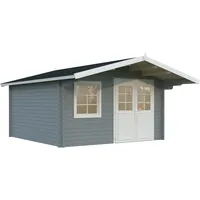 Palmako Gartenhaus Britta 14,6 m2 - 40 mm Grau