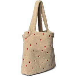Studio Noos TEDDY HEARTS MOM-BAG Tasche Ecru/Rot